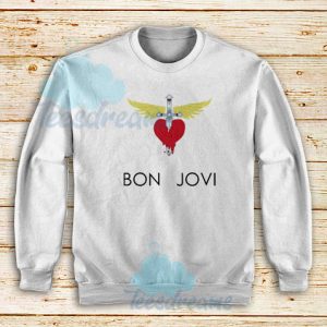 Bon Jovi Logo Heart Sweatshirt
