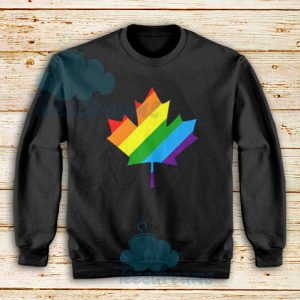 Canada Rainbow Sweatshirt Best Pride Flag Size S - 3XL