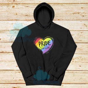 Gay Pride Love Is Love Hoodie Rainbow S-3XL