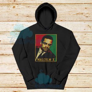 Malcolm X Retro Photo Hoodie