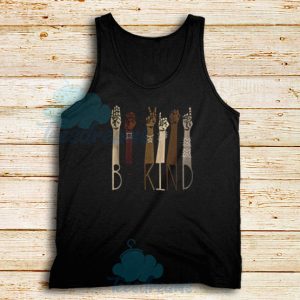 Be Kind Sign Arms Tank Top Black Lives Matter S-3XL