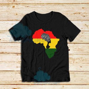 African Black Women T-Shirt Girl Power Tee Size S - 3XL