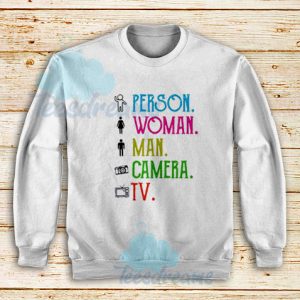 Art Person Woman Man Sweatshirt Camera TV Size S – 3XL