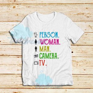 Art Person Woman Man T-Shirt Camera TV Size S – 3XL