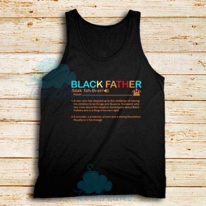 Black Father Definition Tank Top Pride Black Lives Matter Size S - 2XL