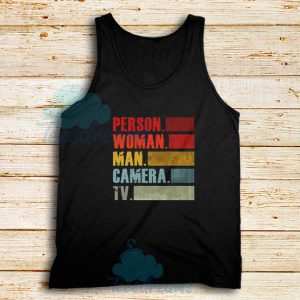 Colored Person Woman Man Tank Top Camera Tv Size S – 2XL