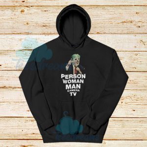 Funny Trump Person Hoodie Woman Man Camera TV Size S – 3XL