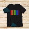 Rainbow Barcode T-Shirt Pride DNA Merch Size S - 3XL