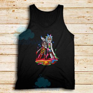 Trippy Rick and Morty Tank Top Cheap Adult Swim Size S - 2XL