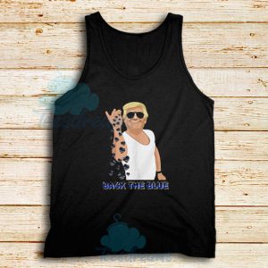 Trump Back The Blue Tank Top Unisex Adult Size S – 2XL