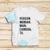 Vintage Person Woman Man T-Shirt Camera Tv Size S – 3XL
