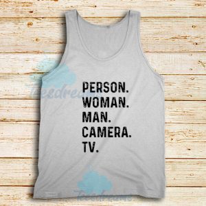 Vintage Person Woman Man Tank Top Camera Tv Size S – 2XL