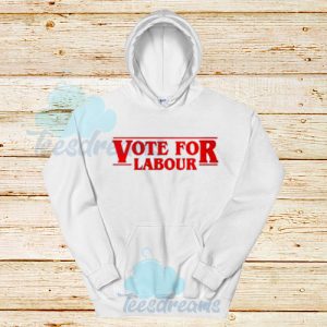 Vote For Labour Hoodie Election Corbyn Size S – 3XL