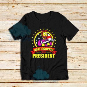 Vote Scorpio for President T-Shirt Hank Scorpio Simpsons Size S - 3XL