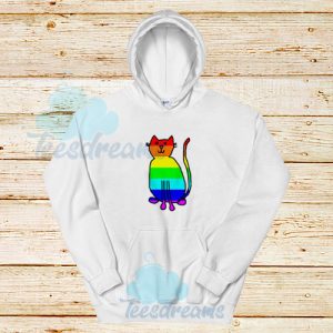 Cat Rainbow Hoodie For Unisex