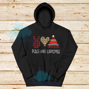 Peace Love Christmas Hoodie For Unisex