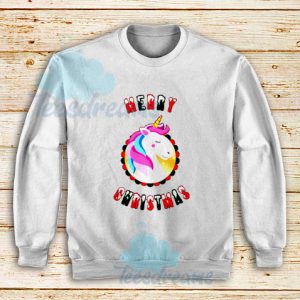 Christmas Unicorn Sweatshirt For Unisex - teesdreams.com