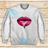 Drooling Lips Design Sweatshirt For Unisex - teesdreams.com
