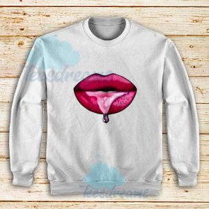 Drooling Lips Design Sweatshirt For Unisex - teesdreams.com