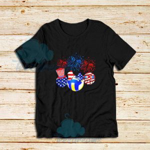 Volleyball American Flag T-Shirt For Unisex - teesdreams.com