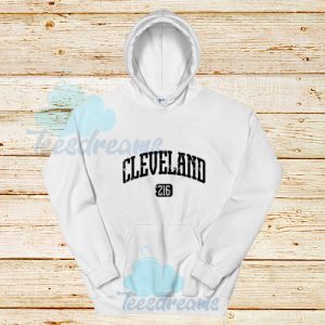 Cleveland-216-White-Hoodie