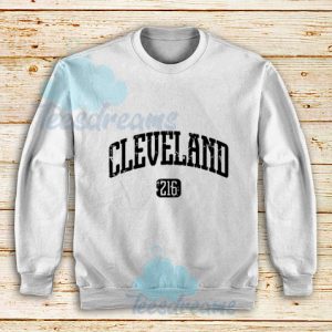 Cleveland-216-White-Sweatshirt
