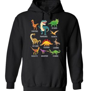 Types Of Dinosaurs Identification Hoodie